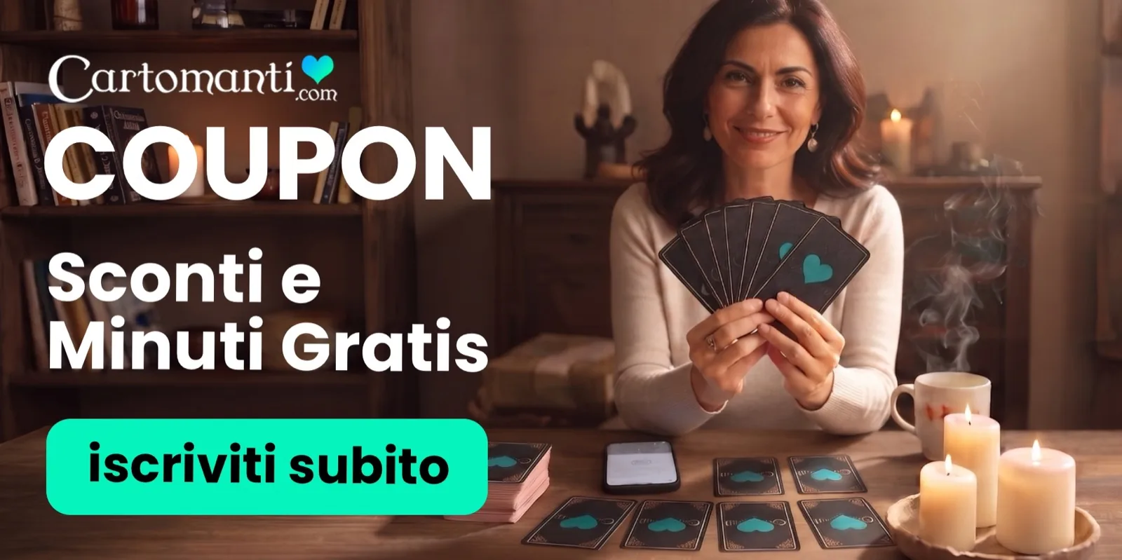 Coupon Cartomanti.com: sconti e minuti gratis sui consulti, iscriviti subito