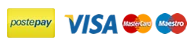 Carte accettate: Postepay, Visa, Mastercard e Maestro